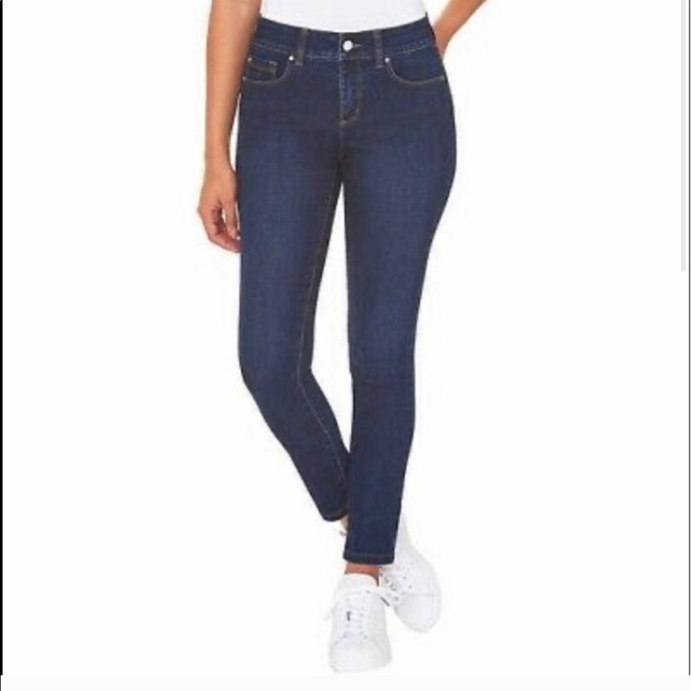 Jones New York Mid Rise Skinny Jeans Alex Wash - Picture 2 of 3